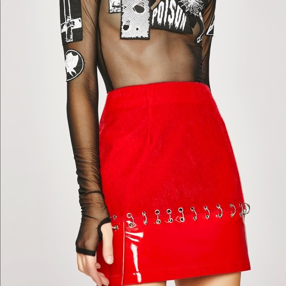 Dolls Kill Dresses & Skirts - DAMAGE CONTROL PIERCE SKIRT